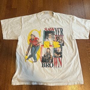 VTG Sawyer brown country music t shirt XL USA made